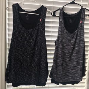 Tangerine- Double Layer Racer Back Workout Tank